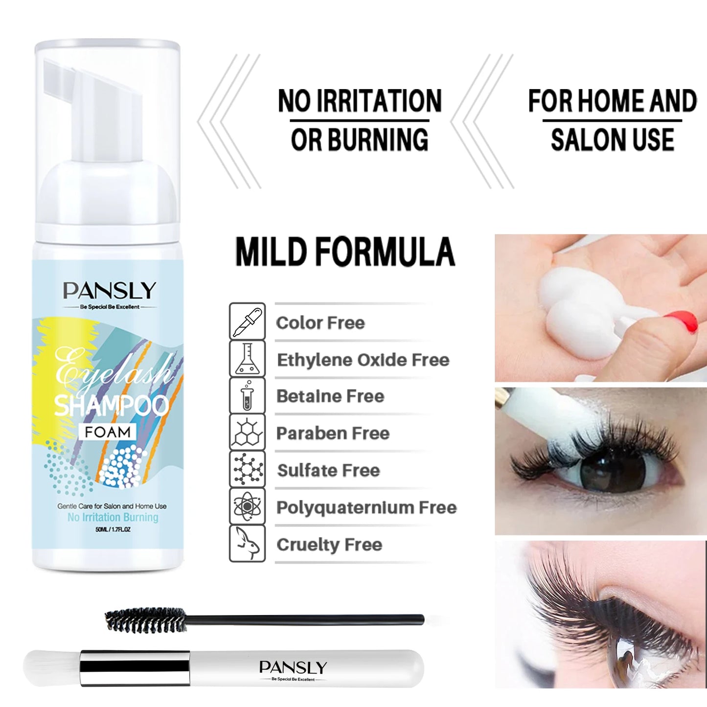 3 Lash Foam Shampoos (2 + 1 FREE) You Save £10